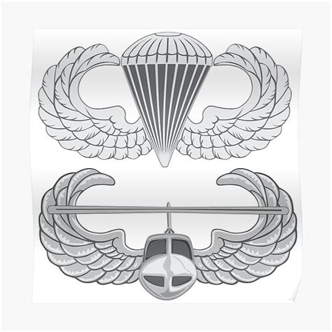 "Airborne Air Assault badges" Poster for Sale by jcmeyer | Redbubble