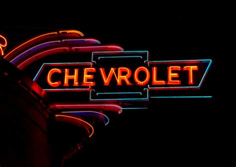 Chevrolet Dealership Neon Sign | Chevrolet dealership, Car dealership ...