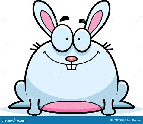 Smiling Little Rabbit stock vector. Illustration of white - 47477578