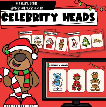 Christmas Celebrity Heads | FREEBIE | | TpT