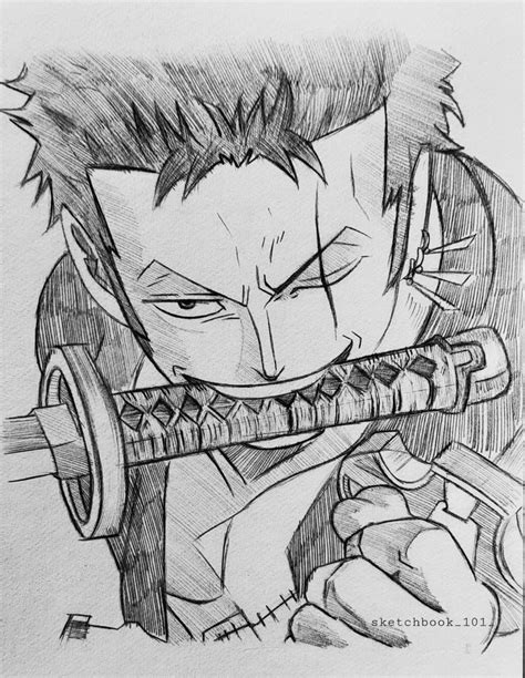 Zoro sketch Roronoa Zoro sketch pencil one piece fanart | Sketches ...