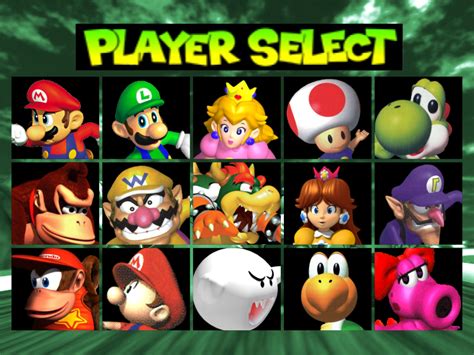 Mario Kart 64 Roster (My Version) by Pixiv4444 on DeviantArt