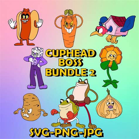 Cuphead Bosses SVG Bundle 2 - Etsy UK