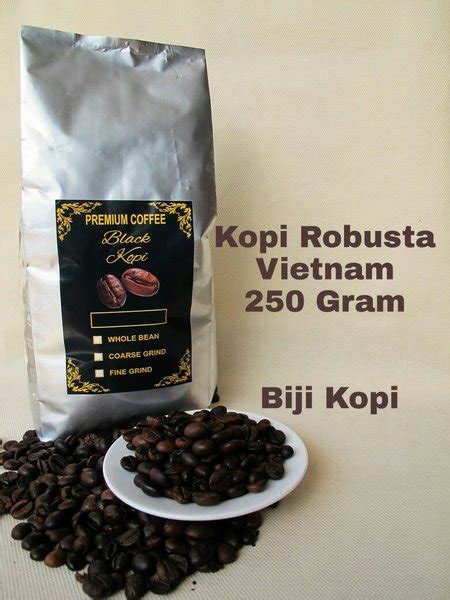 Jual KOPI VIETNAM 250 GRAM - KOPI ROBUSTA VIETNAM 250 GRAM - BIJI KOPI ...