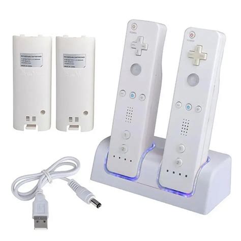 for wii Remote charger Controller Dual Charging Dock Battery Pack for ...