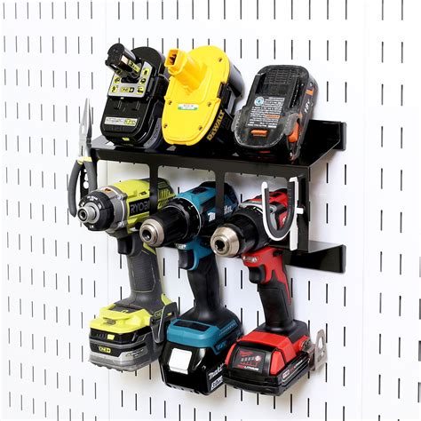 The Drill Holder Storage Rack Pegboard Organizer for Power Tools by ...