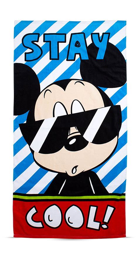 Disney Mickey Mouse 'Shades' Printed Beach Towel 5055285386313