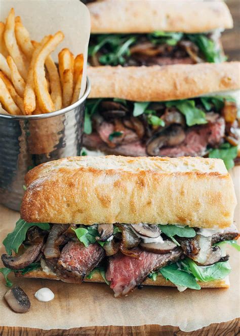 Steak Sandwich Recipe with Horseradish Mayo - Striped Spatula