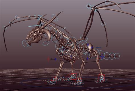 Free Skeleton Dragon Rig 3D Model - TurboSquid 1182497