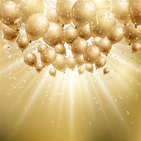 Gold balloons background 210642 Vector Art at Vecteezy