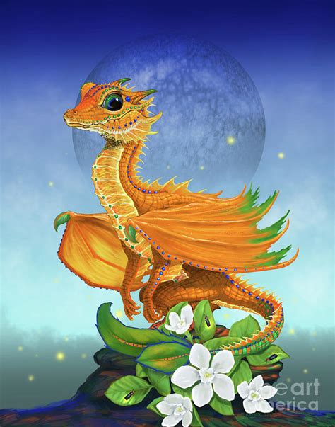 Orange Dragon Digital Art by Stanley Morrison - Pixels