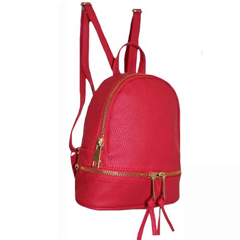 200 Red - Mini Backpack - Bagzone - Supplier of Wholesale Fashion Handbags