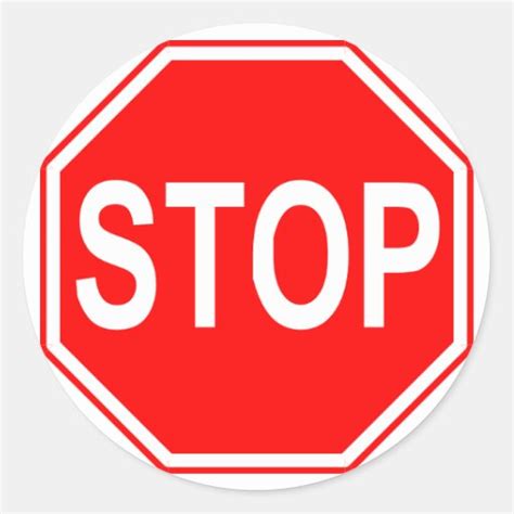 Stop Sign stickers | Zazzle