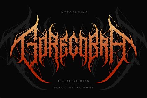 Gorecobra | Black Metal Font Vol 4 - Design Cuts