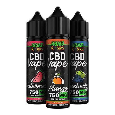 Hemp Bombs Premium CBD Vape Juice (Choose Strength & Flavor)