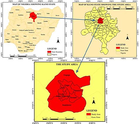 | Map of the study area showing Kano State, Nigeria. | Download ...