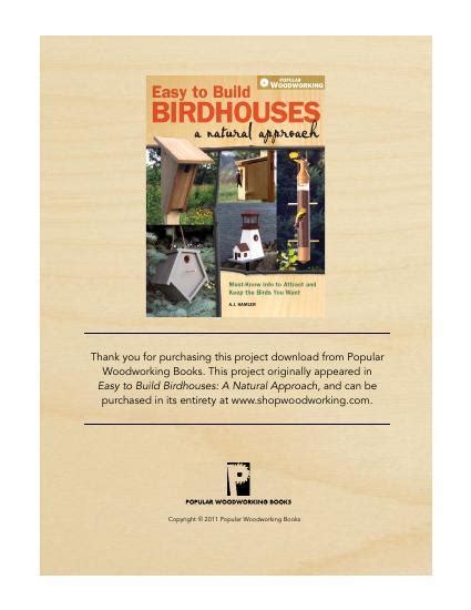 Chickadee Birdhouse | Woodworking Project | Woodsmith Plans