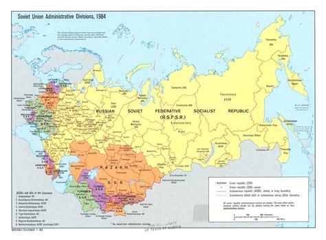 Former Soviet Union States Map