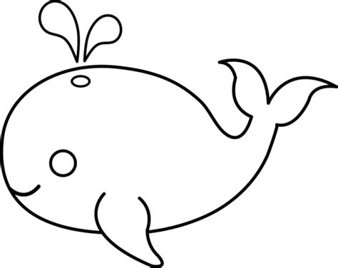 Whale Outline Cliparts: Simple and Versatile Images for Creative Projects