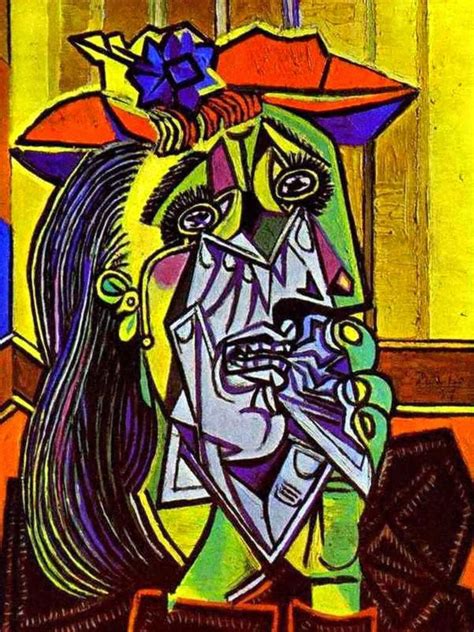 Historic Art: PABLO PICASSO - WEEPING WOMAN