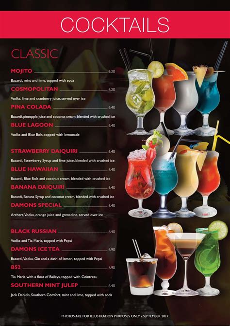 Damons - Cocktail Menu by PaulStafford - Issuu