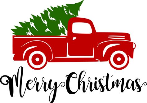 Free 225 Red Truck Christmas Svg Free SVG PNG EPS DXF File