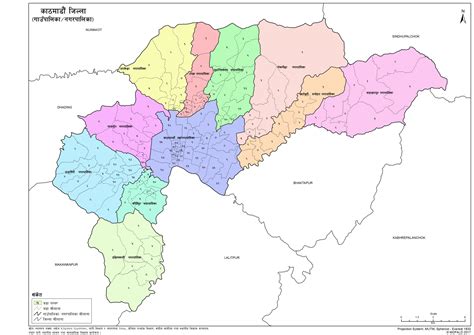 Map of Kathmandu District of Nepal – Nepal Archives