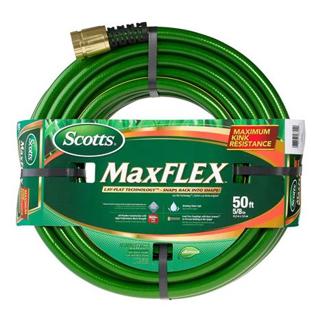 Scotts MaxFlex 5/8 in. Dia x 50 ft. Garden Hose-SMF58050CC - The Home Depot