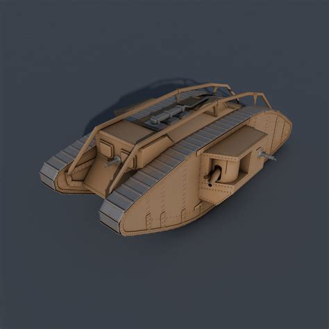 Mark IV Tank 3D Model $9 - .c4d .fbx - Free3D