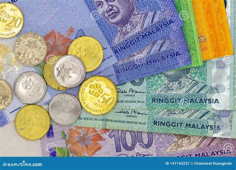 Malaysian Ringgit Banknotes Background Stock Image - Image of market ...