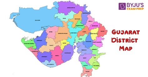 Gujarat District Map, Gujarat Political Map, 50% OFF