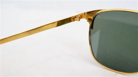 Ray Ban Signet Gold Frame Sunglasses – Vintage by Misty