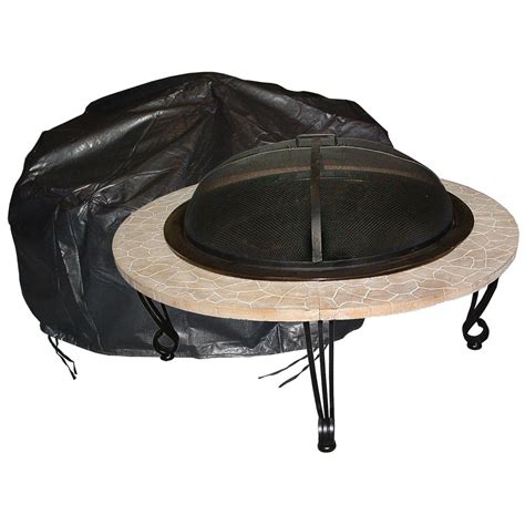 Fire Sense Large Outdoor Round Fire Pit Vinyl Cover - 293740, Fire Pits ...