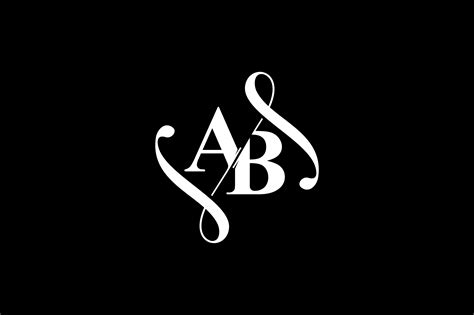 AB Monogram Logo Design V6 Graphic by Greenlines Studios · Creative Fabrica