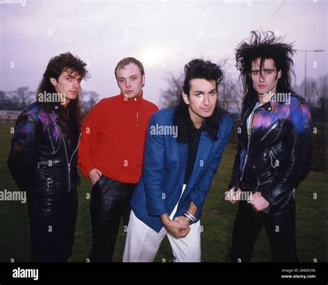 Paul King with his Eighties pop band King 1985,from left Dave Berk,Mick ...