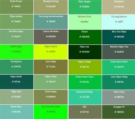 Kode Warna Hijau Army Cmyk - IMAGESEE