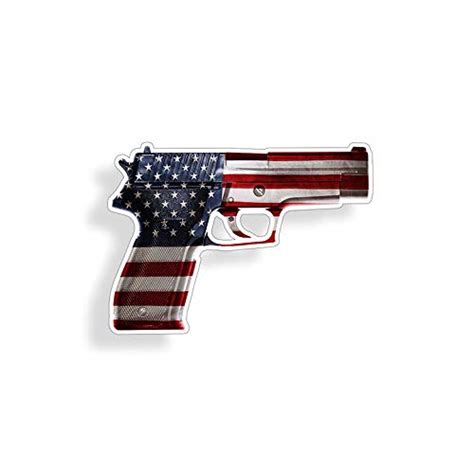 USA American Flag Gun Sticker Car Truck Window Bumper Cup Laptop Vinyl ...