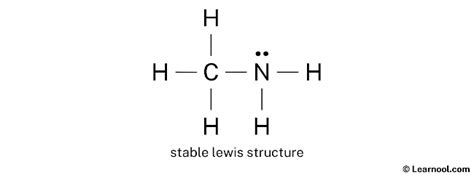 CH3NH2 Lewis structure - Learnool