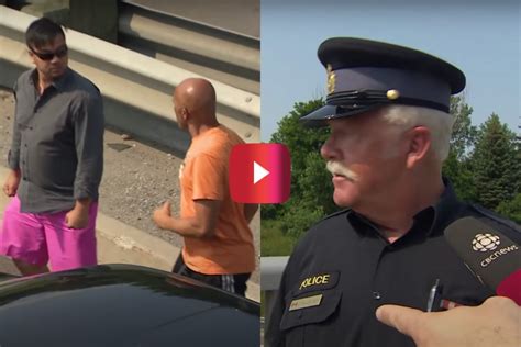 Cop Breaks Up Road Rage Fight While Giving a TV Interview - alt_driver