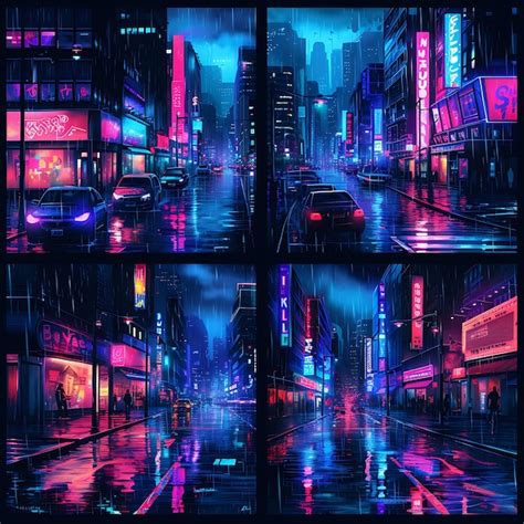 Premium Photo | Neon Panel Designs and Cyberpunk Art Boost EyeCatching ...