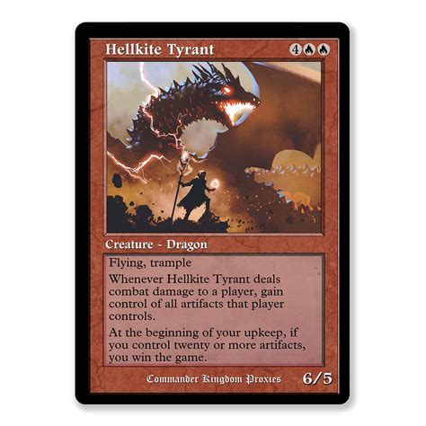 Hellkite Tyrant | Vintage Custom MTG Proxy Card - Print MTG