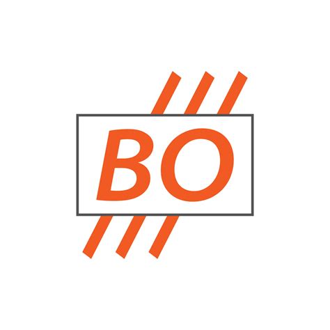 letter BO logo. B O. BO logo design vector illustration for creative ...