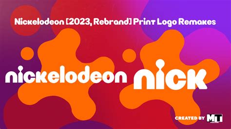 Nickelodeon [2023, Rebrand] Print Logo Remakes by leeblake792 on DeviantArt