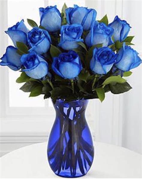 Pin by Mary K on Blue | Rose bouquet, Rainbow roses, Flowers bouquet