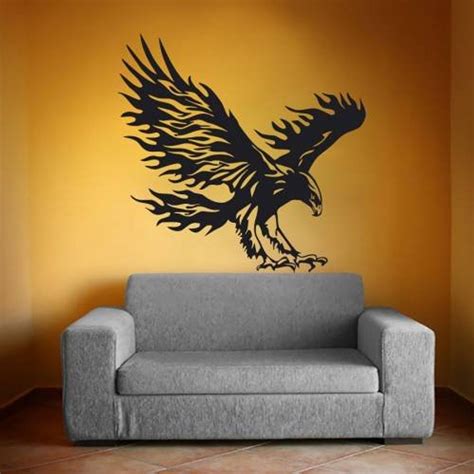 Eagle Wall Decor for Home Room Decals Sticker Vinyl Bedroom Art Murals ...