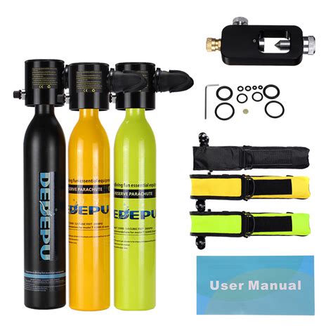 0.5l scuba oxygen cylinder underwater diving set air oxygen tank with ...