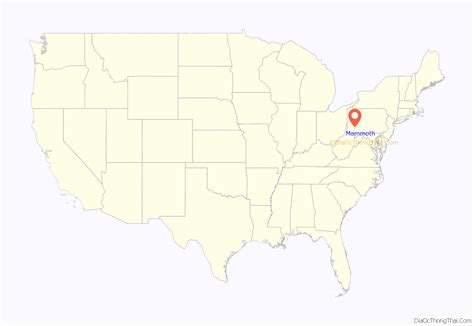 Map of Mammoth CDP, Pennsylvania