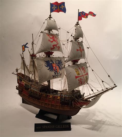 1607 Spanish galleon Model Sail Ship 1:100 Scale Built From Imai Kit Of ...