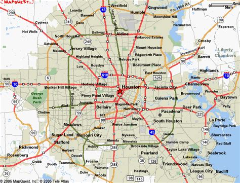 Map of Houston Texas - Free Printable Maps