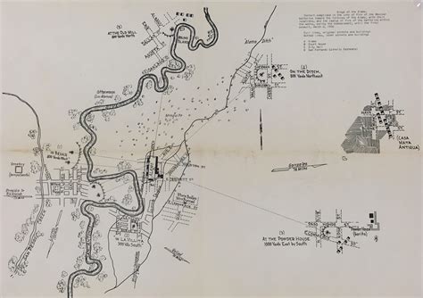 The Siege of the Alamo, Texas Revolution Military Map, 1938 - Original ...